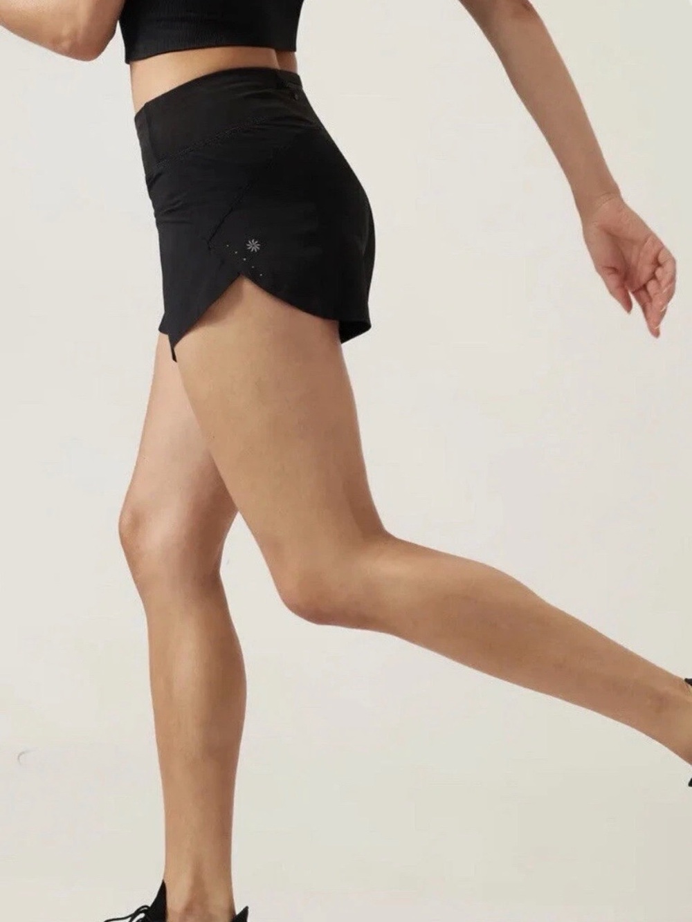 Black Women's High-Waist Performance Shorts